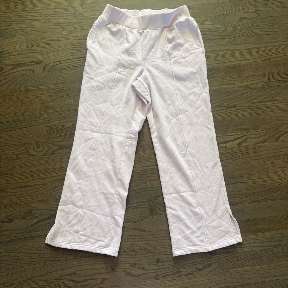 Baby Pink Wide Leg Sweats